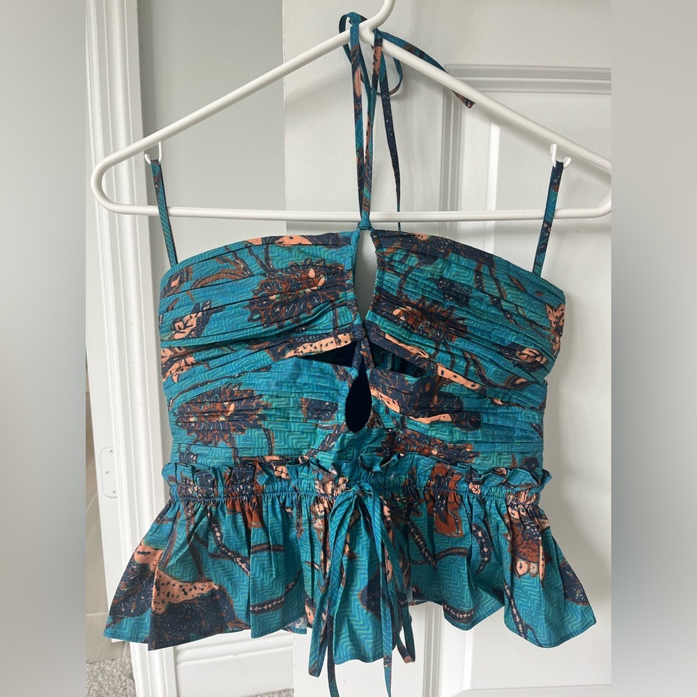 Ulla Johnson Crop Top in Vibrant Color with Elegant Design